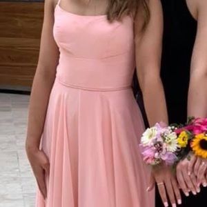 Blush pink prom dress